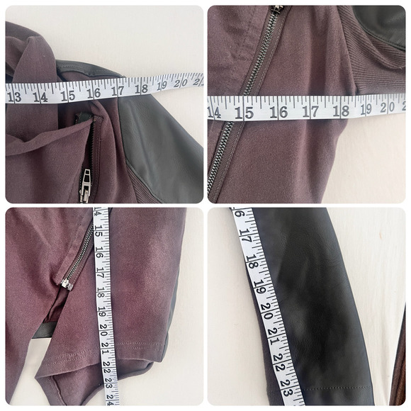 BLANK NYC Whatever It Takes Drape Front Jacket Long Sleeve Gray Size S - Picture 10 of 10